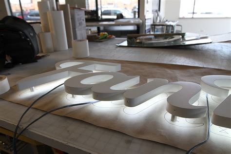 back lit channel letter signs.